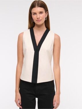 Abercrombie Linen Top NWT